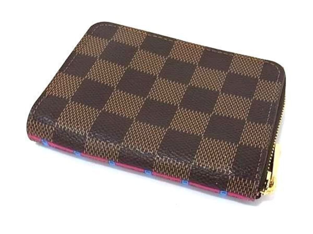 Louis Vuitton Vivienne Brown Wallet Wallet Zippy Damier Brown